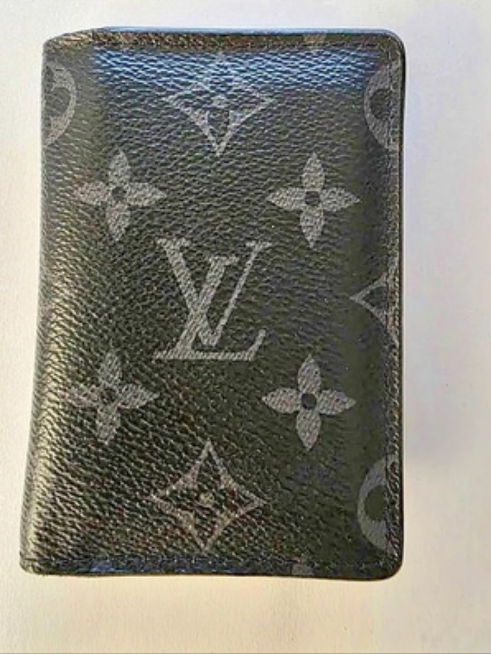 Louis Vuitton Pocket Organizer Monogram Eclipse Card Holder Black